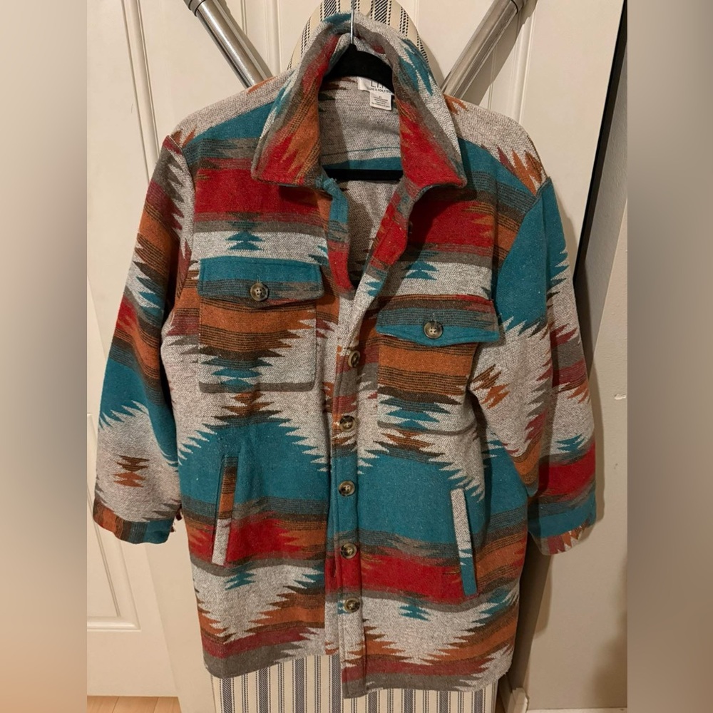 Southwestern Aztec Patterned Jacket